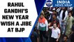 Rahul Gandhi’s ‘Mohabbat ki Dukaan’ wish for 2023 in jibe at BJP | Oneindia News *News