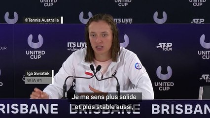 United Cup - Swiatek plus solide qu'en 2022 ? : "J'ai eu plus de temps pour travailler"