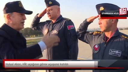 Hulusi Akar, HİK uçağının görev uçuşuna katıldı
