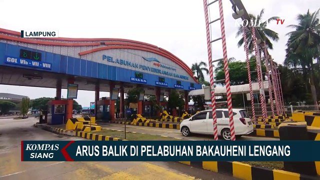 Pelabuhan Bakauheni Terpantau Lengang, 19 Ribu Kendaraan Belum Kembali ke Pulau Jawa!