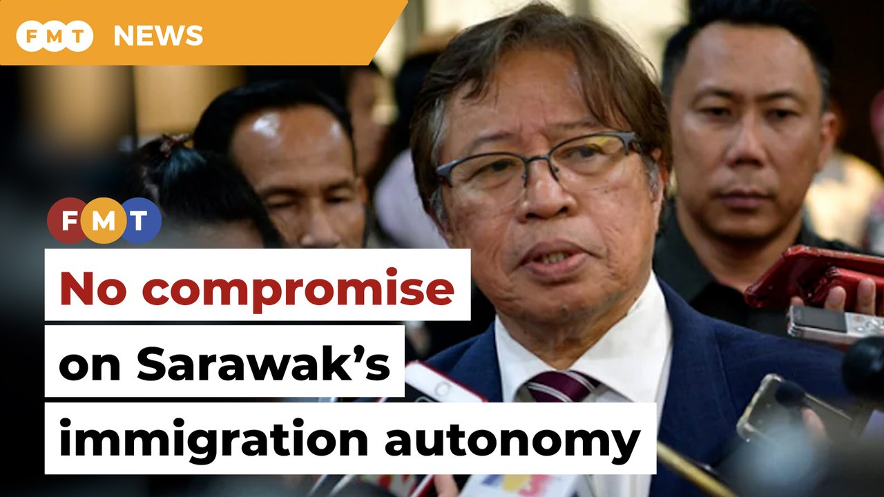 No compromise on Sarawak’s immigration autonomy, says Abang Jo