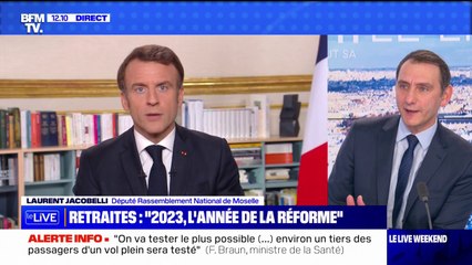 "Il n'y a aucun danger sur notre système des retraites" déclare le député RN Laurent Jacobelli