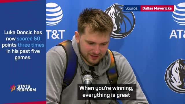 BASKETBALL: NBA: Doncic and the Mavericks feeling good