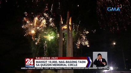 Mahigit 10,000, nag-bagong taon sa Quezon Memorial Circle | 24 Oras Weekend