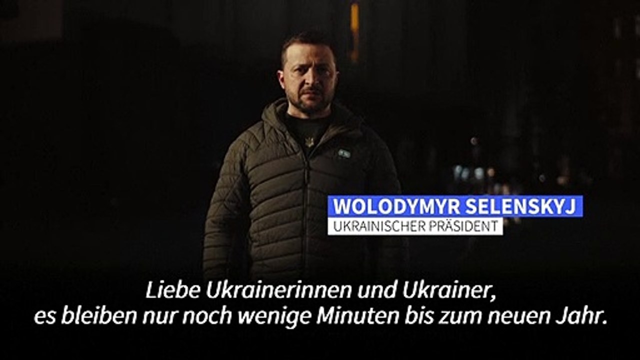 Selenskyj in Neujahrsansprache: 'Ukrainer, Ihr seid unglaublich'