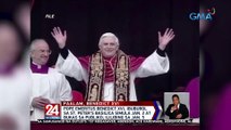 Pope Emeritus Benedict XVI, ibuburol sa St. Peter's Basilica simula Jan. 2 at bukas sa publiko; ililibing sa Jan. 5 | 24 Oras Weekend