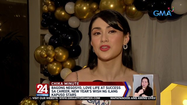 Bagong negosyo, love life at success sa career, New Year's wish ng ilang Kapuso stars | 24 Oras Weekend