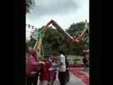 A ride got stuck mid air in an amusement park in Jakarta. Now that's quite amusing