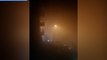 Napoli avvolta nella nebbia  dopo i fuochi d'artificio di Capodanno