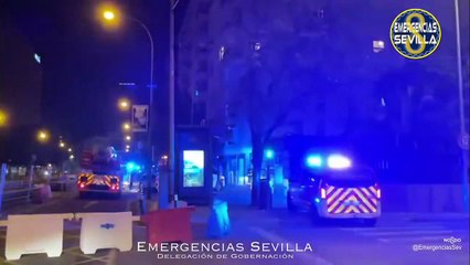 Posible incendio en Luis de Morales en Sevilla