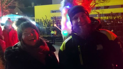 Visitors ready to celebrate Hogmanay at the Red Hot Highland Fling