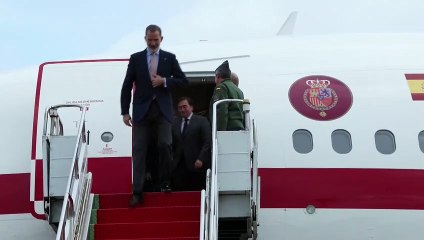 El rey Felipe VI llega a Brasilia para asistir a la toma de posesión de Lula como presidente.