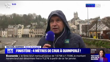 Finistère: quatre mètres de crue à Quimperlé