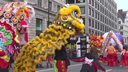Watch: Revellers line the streets for New Year’s Day Parade