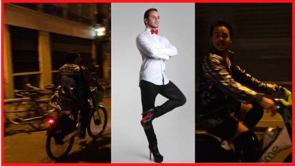une vidéo improbable de Yanis Marshall en talons sur un Vélib’ amuse la Toile
