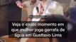 Gusttavo Lima foi atingido enquanto fazia show de réveillon em Fortaleza, no Ceará, na virada 2022/2023