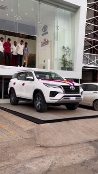 Fortuner taking delivery off showroom Automatic Fortuner #trendingshorts fortuner #carlover #short