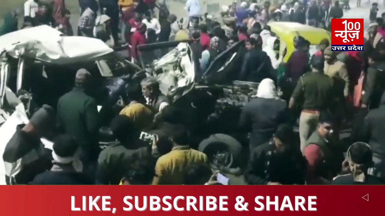 हाथरस: घने कोहरे के कारण हुआ भीषण सड़क हादसा, हादसे में 3 लोगो की मौके पर दर्दनाक मौत व 3 लोग घायल