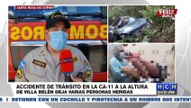 Accidente vial deja varias personas heridas en Santa Rosa de Copán