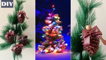 DIY Pine Cone Christmas Tree Hanging Ornament Decoration Ideas | Homemade | Handcrafted