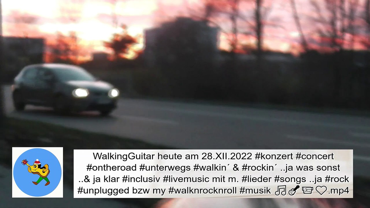 WalkingGuitar aujourd'hui le concert du 28.XII.2022 en route #walkin' & #rockin' .. oui quoi d'autre  ..& oui bien sûr y compris musique live avec m. chansons .. oui #rock unplugged ou mon #walknrocknroll  ❤
