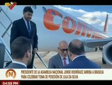Pdte. AN Jorge Rodríguez arriba a Brasilia para celebrar la toma de posesión de Lula da Silva