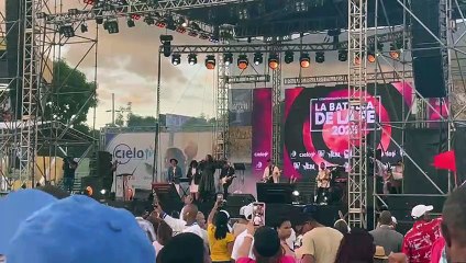 Isabelle Váldez durante suparticipación en la Batalla de la Fe