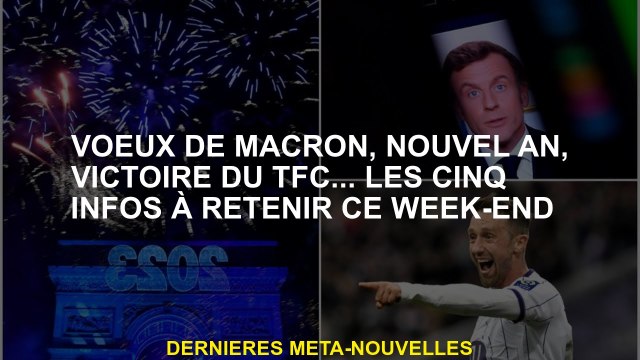 Macron Wishes, Nouvel An, victoire TFC ... Les cinq informations à retenir ce week-end