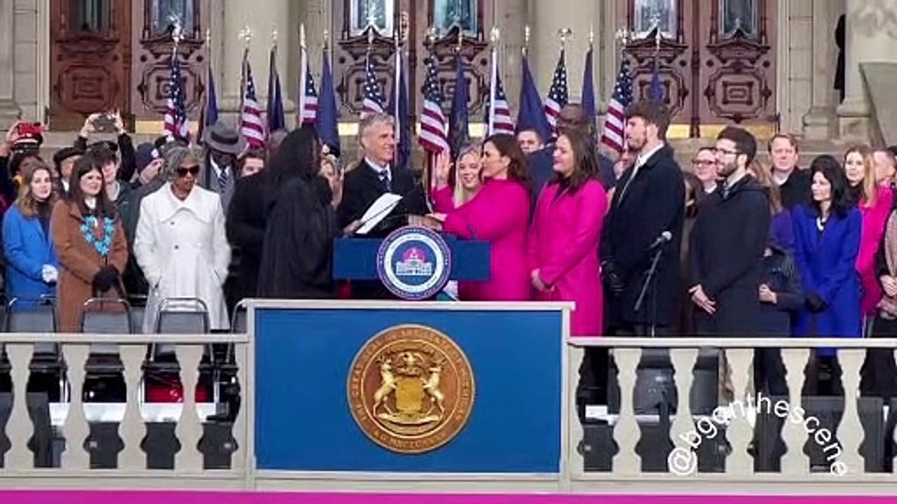 Michigan Governor Whitmer 2nd Inauguration Ceremony