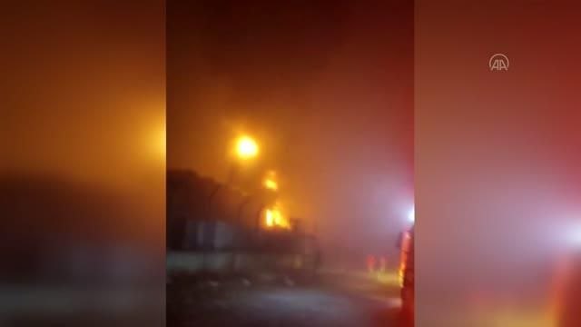 Zift deposunda çıkan yangın söndürüldü