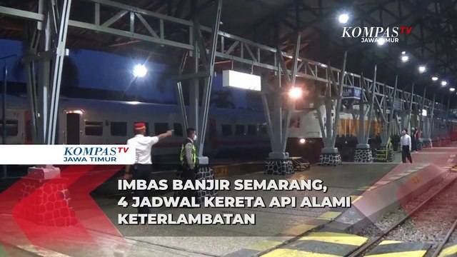 Imbas Banjir Semarang, 4 Jadwal Kereta Api Alami Keterlambatan