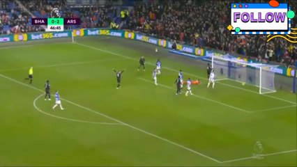 arsenal vs brighton - premier league highlights