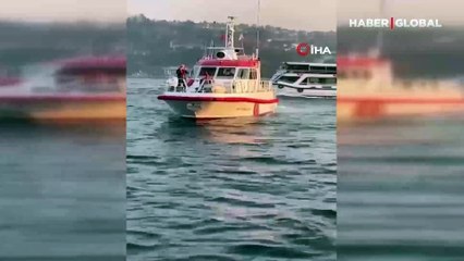 Bebek’te lüks tekne su alarak böyle battı!