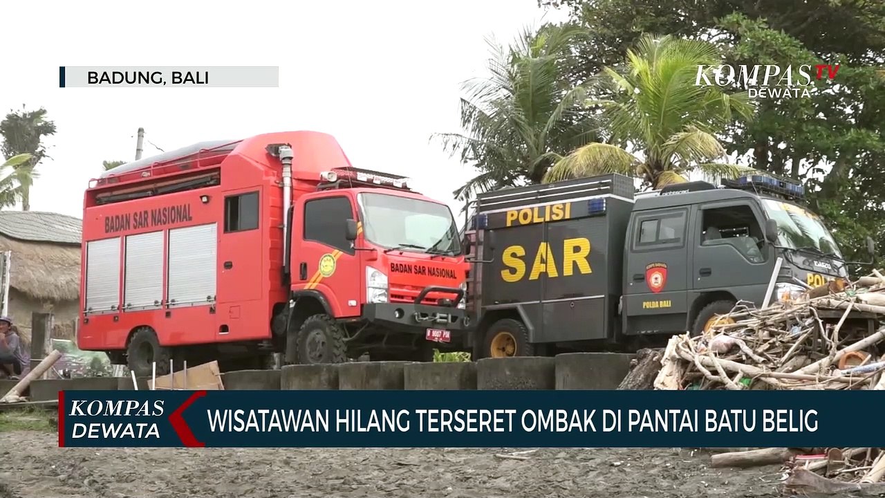 Wisatawan Hilang Terseret Ombak  Pantai Batu Belig