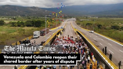 Venezuela and Colombia reopen their shared border after years of dispute