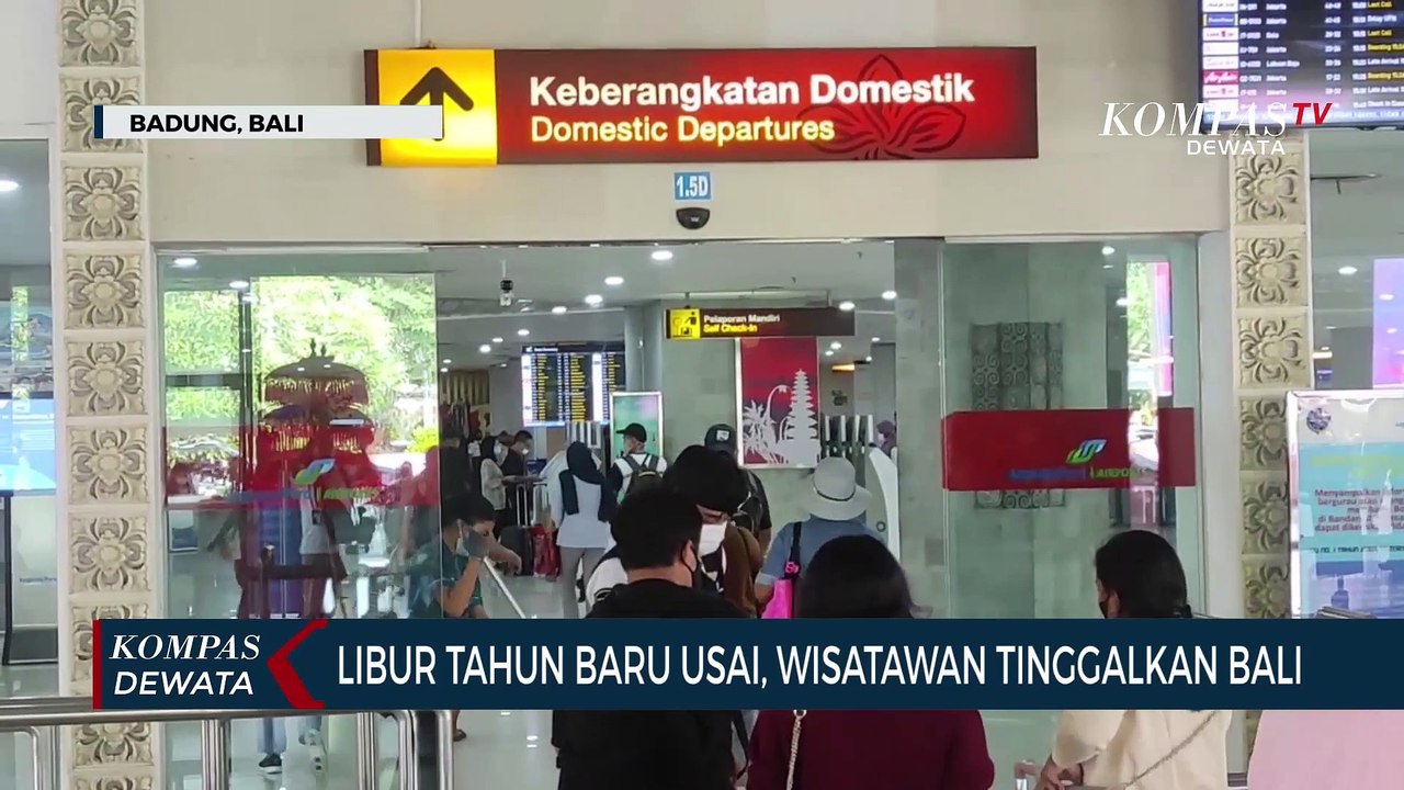 Libur Tahun Baru Usai, Wisatawan Tinggalkan Bali