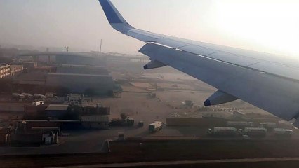 Indigo landing at Delhi airport