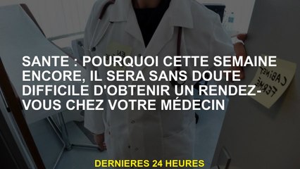 Santé: Pourquoi cette semaine encore, il sera probablement difficile d'obtenir un rendez-vous avec v