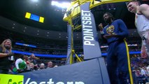 DeAndre Jordan plays rock paper scissors during Celtics-Nuggets delay