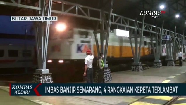 Dampak Banjir Semarang, Perjalanan Sejumlah Kereta Api Terlambat