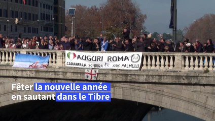 A Rome, ils plongent dans le Tibre pour fêter le Jour de l'an