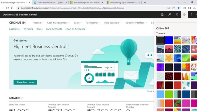How-to apply Themes in Business Central