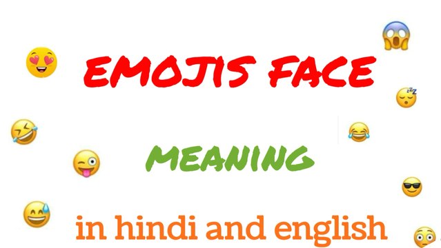 Face emojis meaning in hindi and english