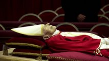 Former Pope Benedict's body lays in state