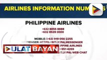 Mga apektadong pasahero sa NAIA, pinayuhang agad makipag-ugnayan sa airlines