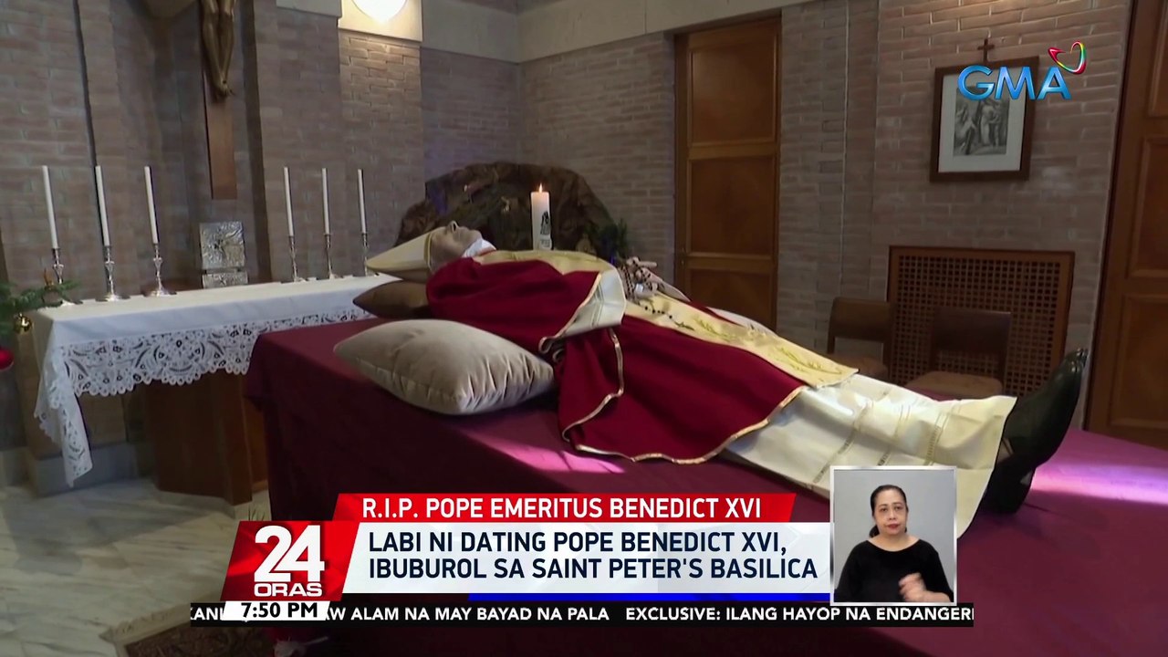 Labi ni dating Pope Benedict XVI, ibuburol sa Saint Peter's Basilica | 24 Oras