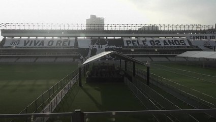 Brazilians prepare to bid farewell to Pele at 24-hour wake in Santos stadium