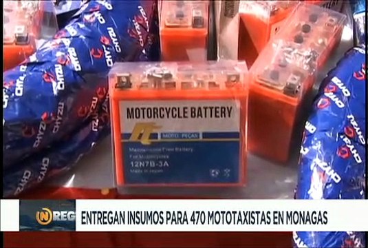 Más de 400 mototaxistas recibieron insumos para el funcionamiento de sus unidades en el edo. Monagas