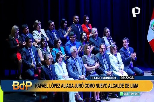 Rafael López Aliaga juró como nuevo alcalde de Lima