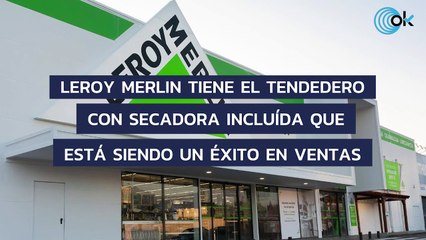 Leroy Merlin tiene el tendedero con secadora incluída que está siendo un éxito en ventas